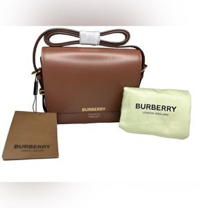 NWT Burberry Grace‎ Leather Shoulder Bag - Color: Brown